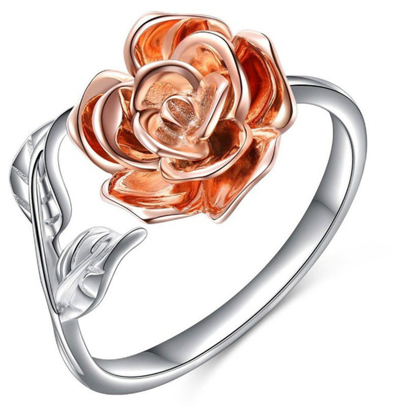 Adjustable Rose Zircon Ring — product view
