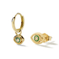 Asymmetric Evil Eye Hoop & Stud Earrings — product view