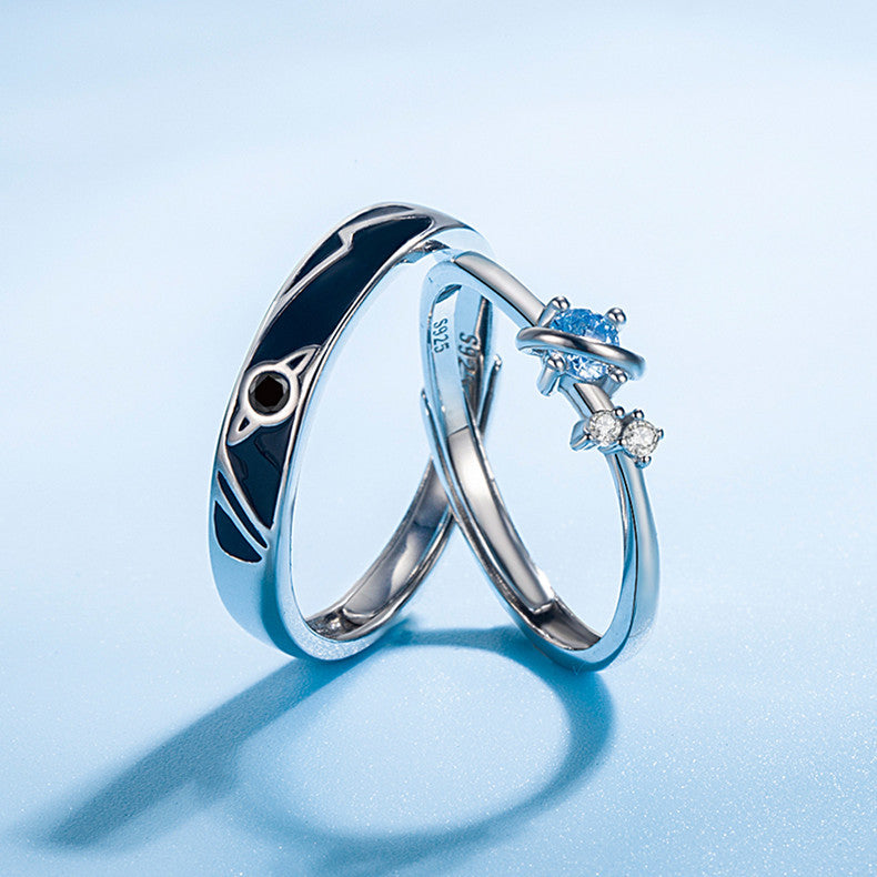 S925 Adjustable Planet Ring — product view