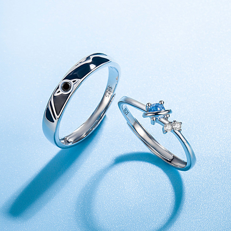 S925 Adjustable Planet Ring — product view