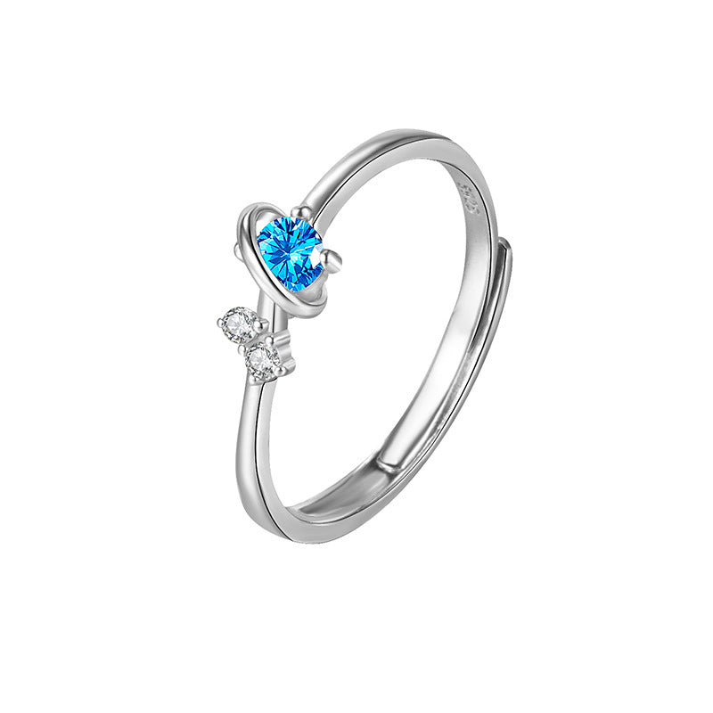 S925 Adjustable Planet Ring — product view