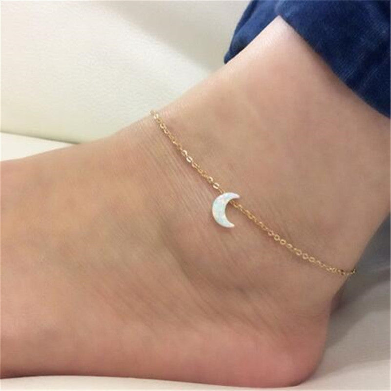 Crescent Moon Anklet