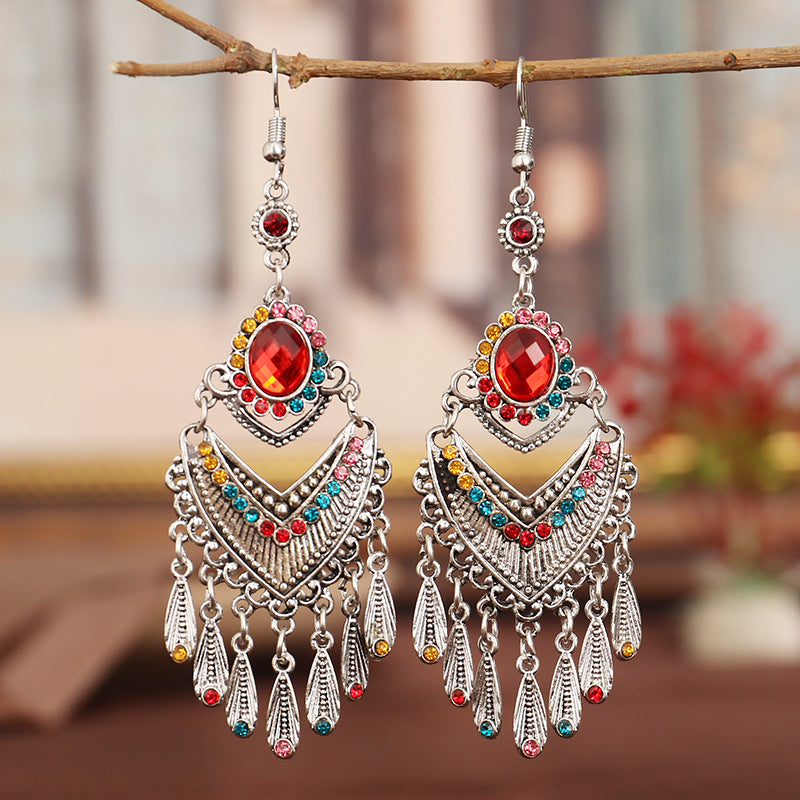 Colourful Chandelier Earrings — product view
