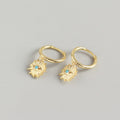 S925 Eye & Seahorse Huggie Earrings — product view