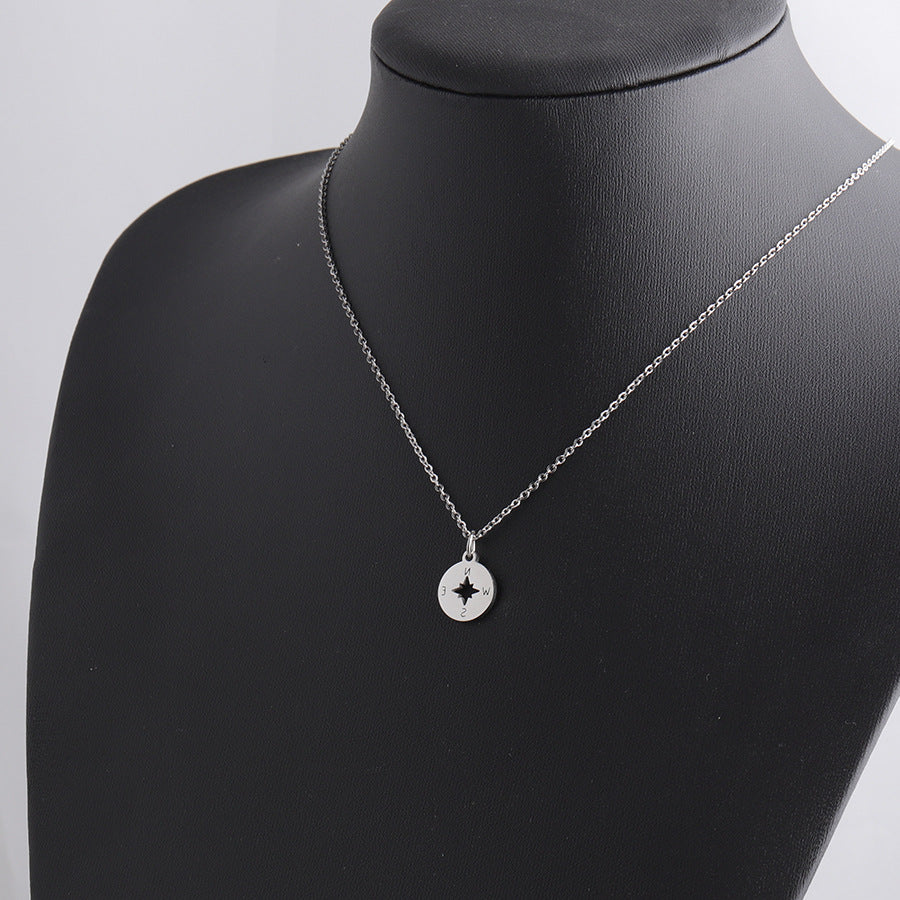 Compass Medallion Necklace — product view