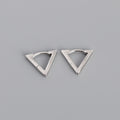 S925 Triangle Hoop Earrings — product view