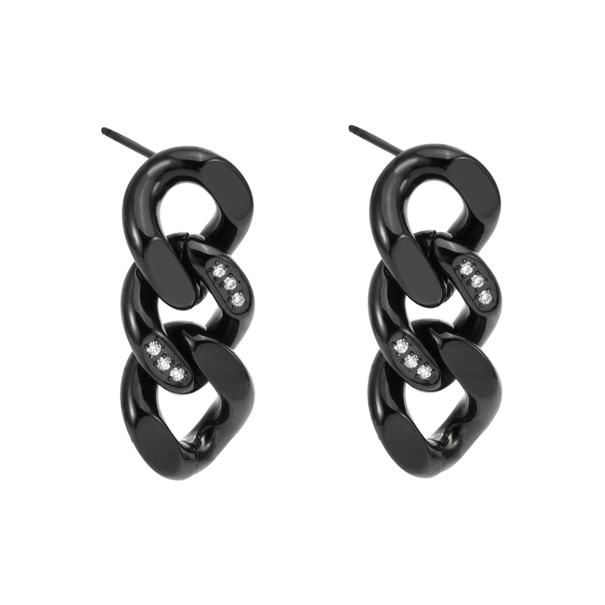Chain-Link Detail Earrings — product view