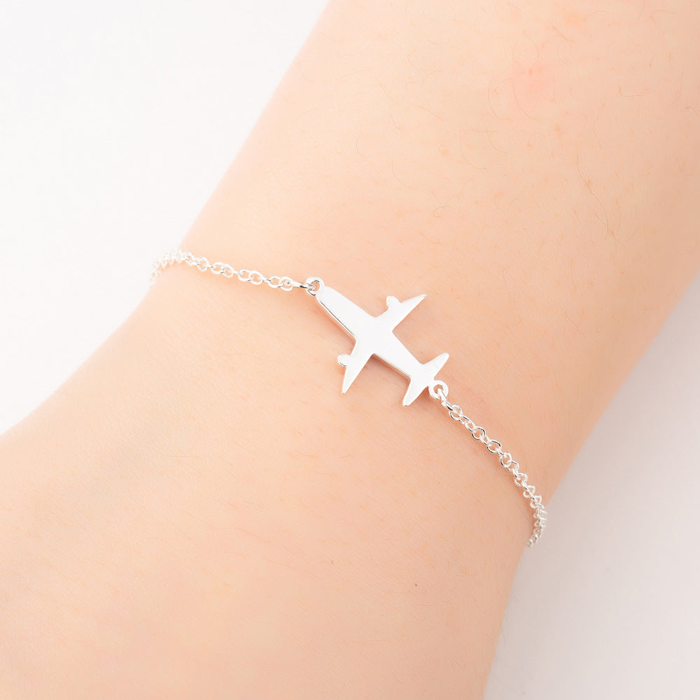HD Jewelry Airplane Charm Chain Bracelet — Product detail