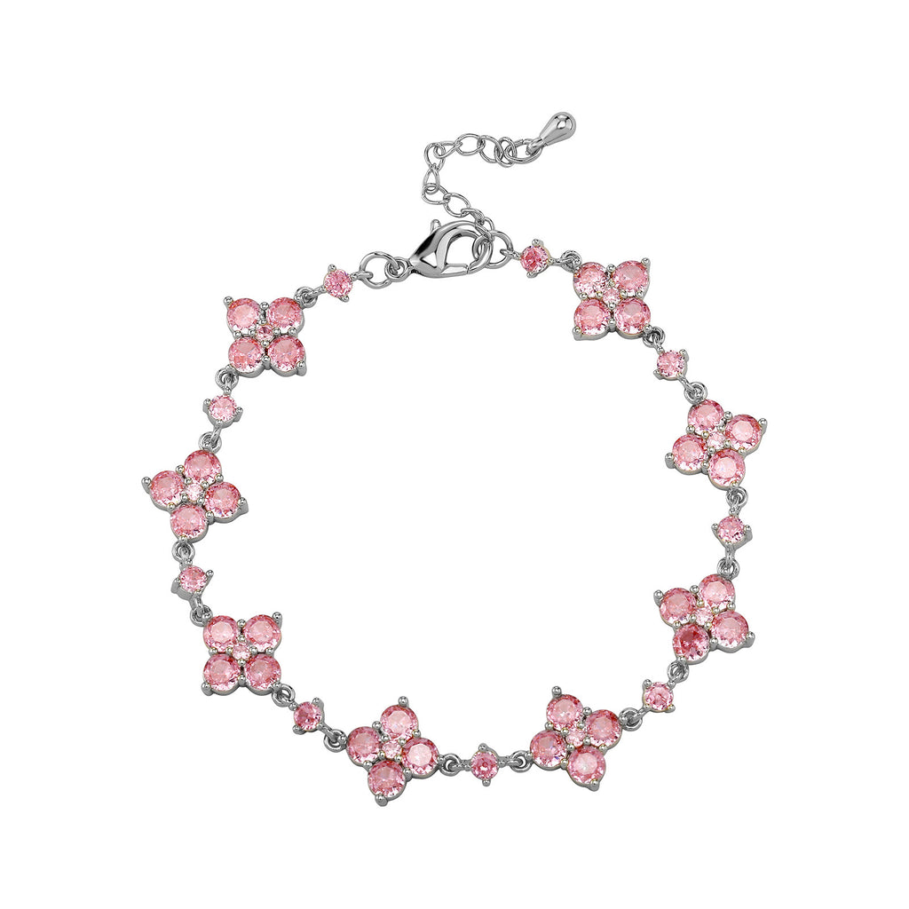 HD Jewelry Four-Petal Zircon Flower Bracelet — Product detail