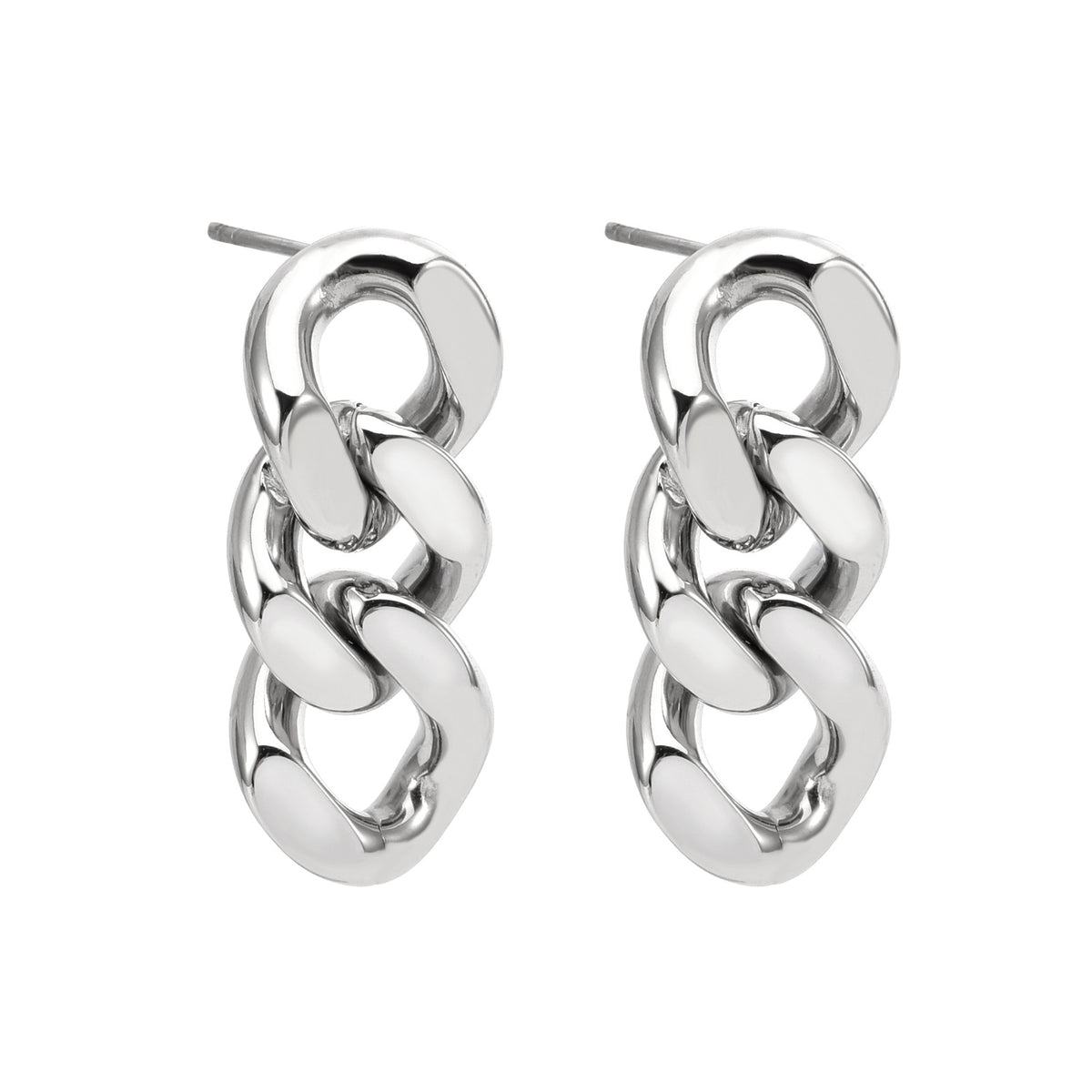 Chain-Link Detail Earrings — product view