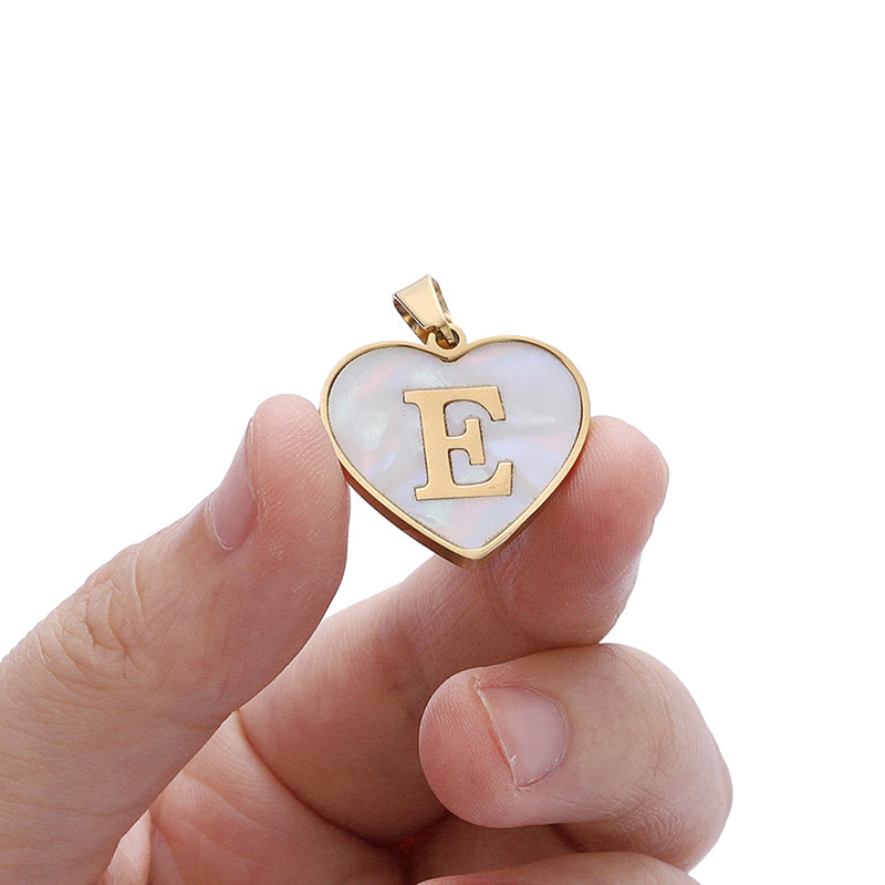 Heart Initial Necklace — product view