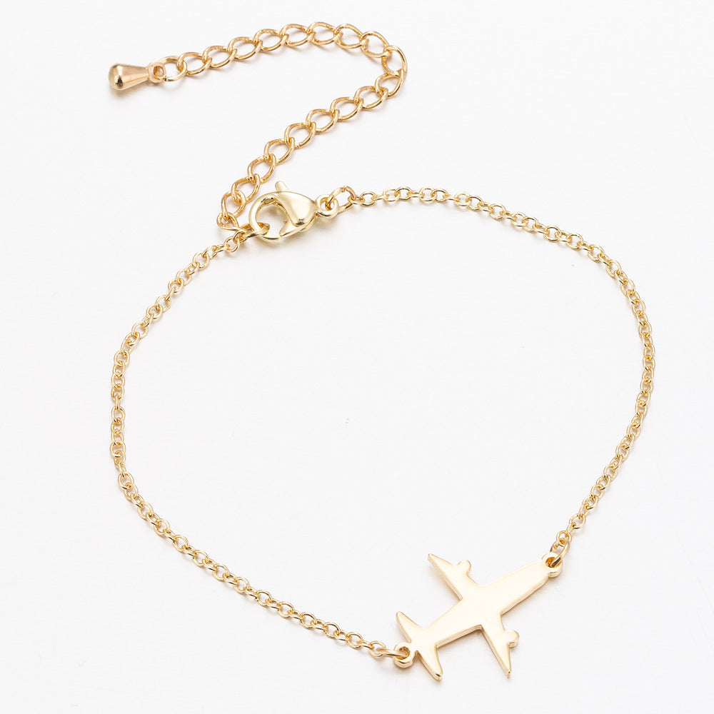 HD Jewelry Airplane Charm Chain Bracelet — Product detail