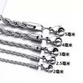 Stainless Steel Rope Chain Necklace — product view
