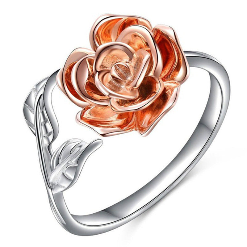 Adjustable Rose Zircon Ring — product view