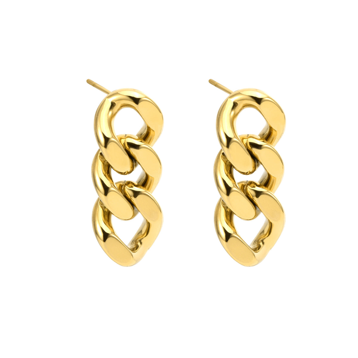 Chain-Link Detail Earrings — product view