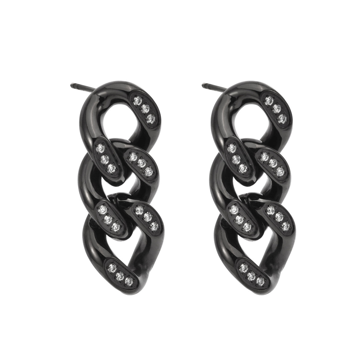Chain-Link Detail Earrings — product view