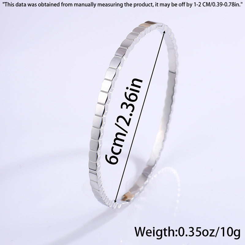 Faceted Honeycomb Bangle — product view