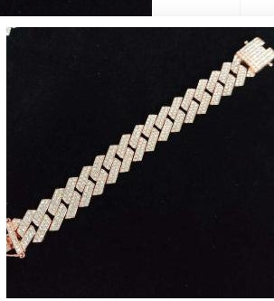 20 mm Zircon Cuban Chain — Necklace or Bracelet — product view 6