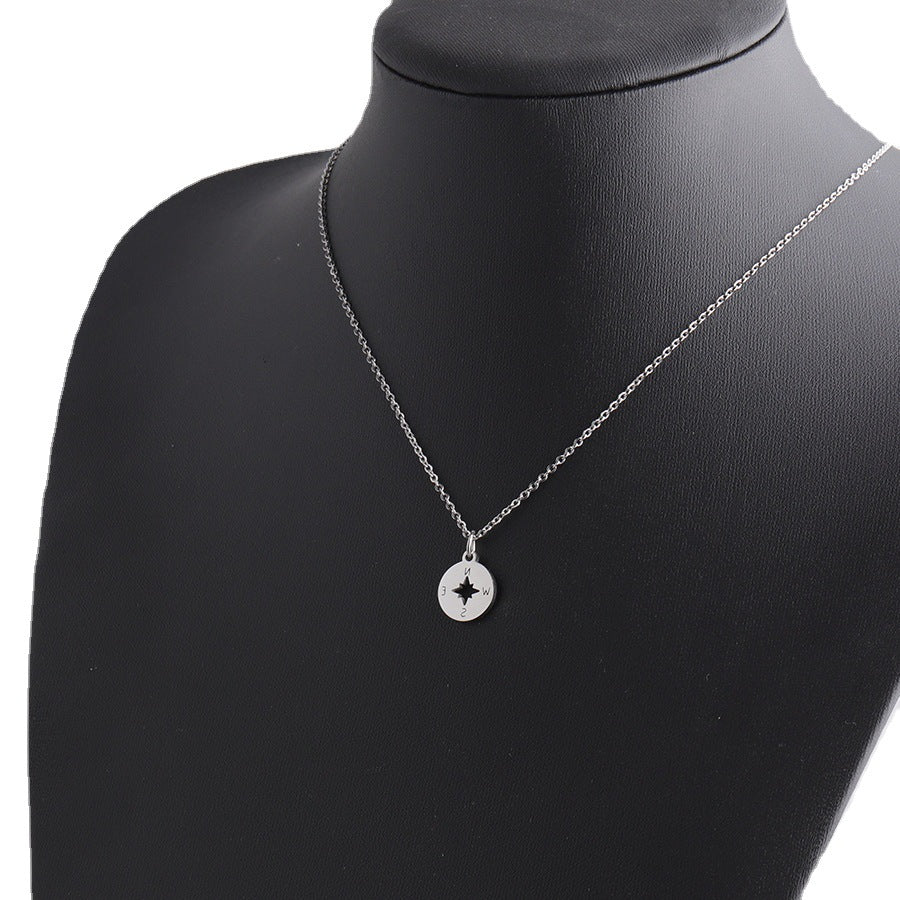 Compass Medallion Necklace — product view