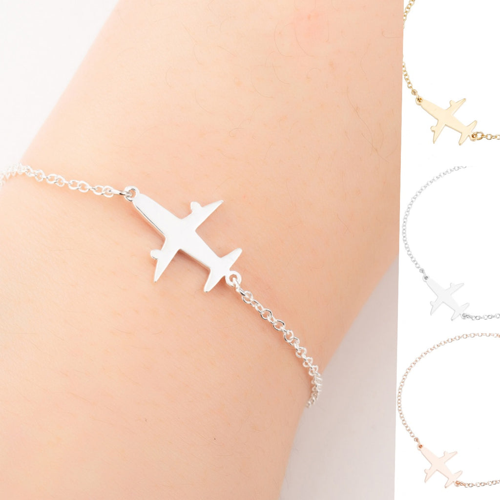 HD Jewelry Airplane Charm Chain Bracelet — Product detail