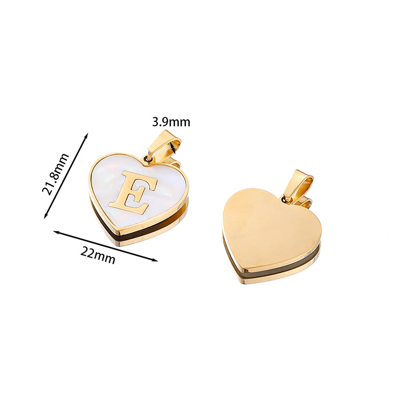 Heart Initial Necklace — product view