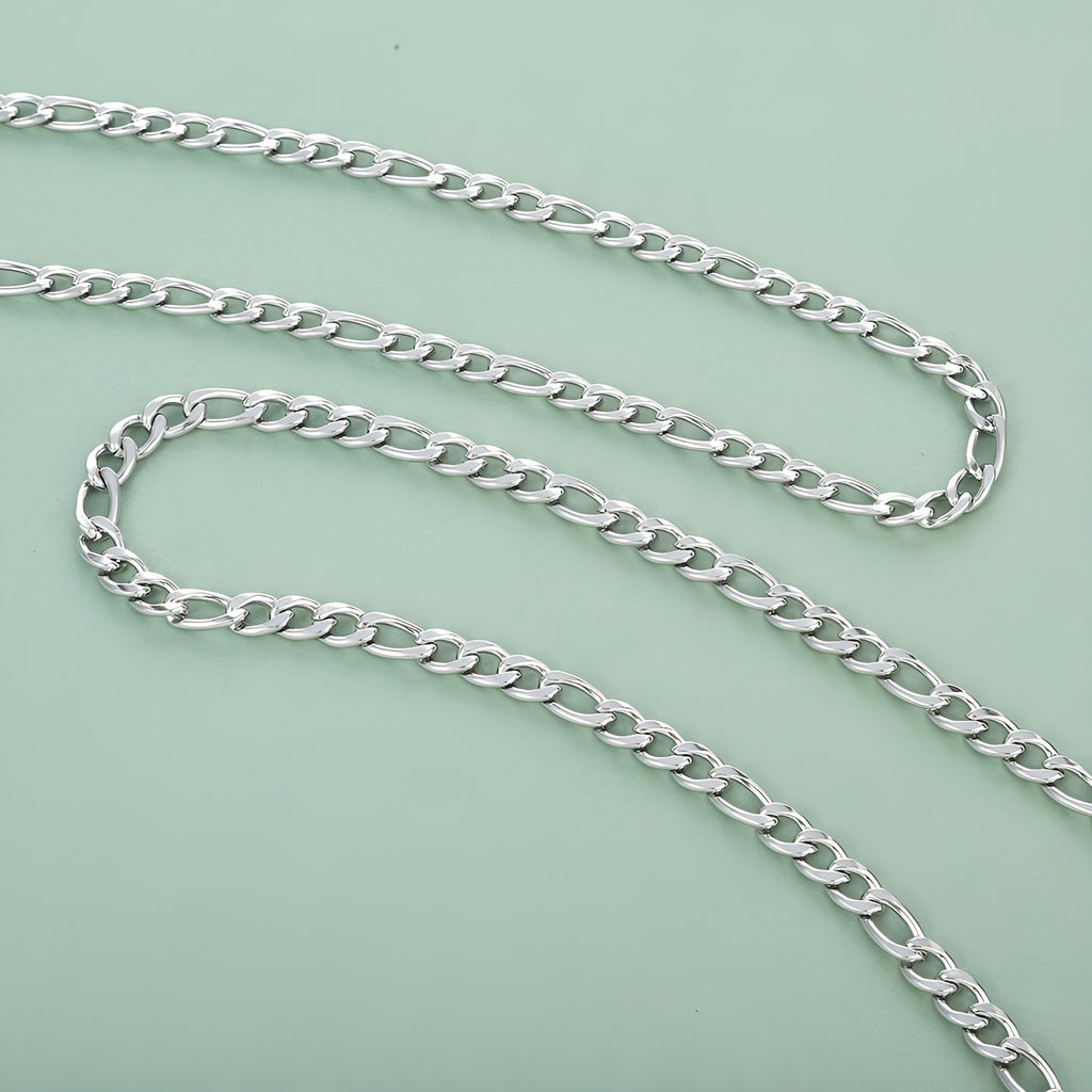Polished Figaro Link Chain — product view 2