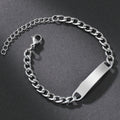 Stainless Steel ID Chain Bracelet — product view 2