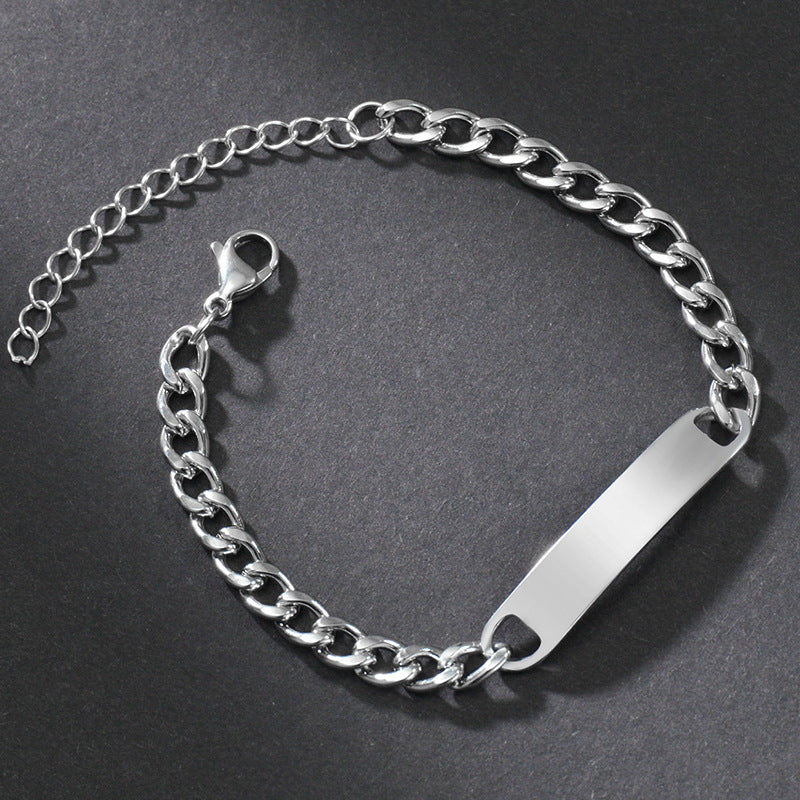 Stainless Steel ID Chain Bracelet — product view 2