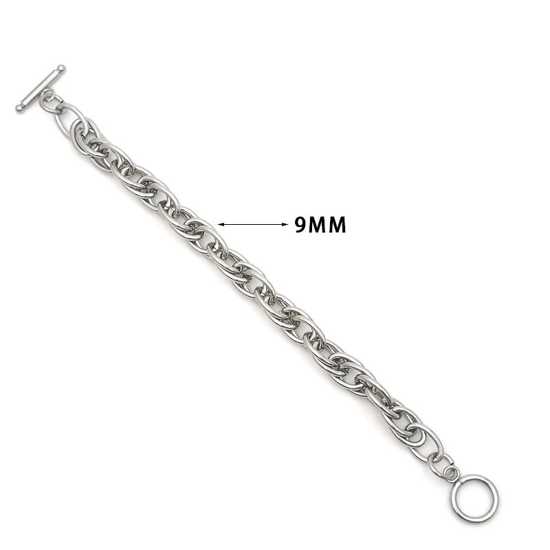 Oval-Link Toggle Bracelet — product view 2